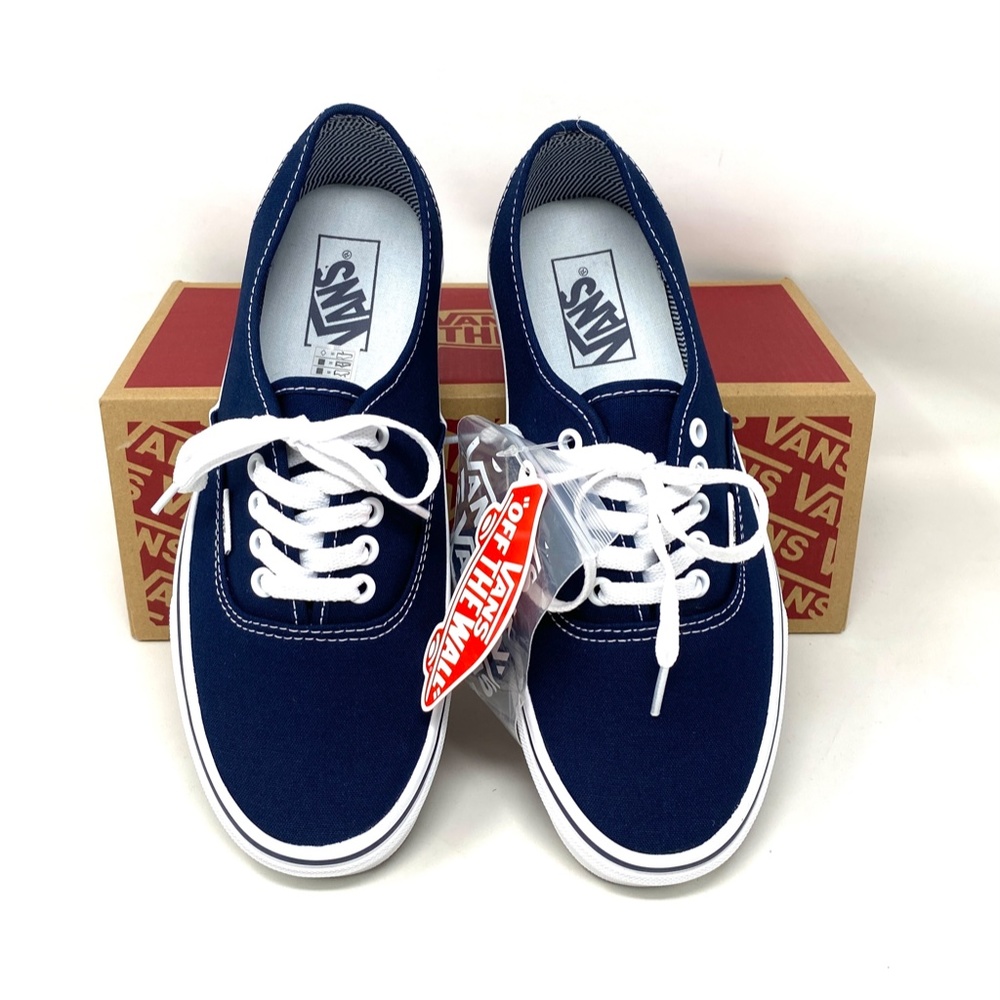 VANS Authentic Canvas Blue White Low Top Women's Sneakers Size Skate VN000EE332D - Picture 5 of 11